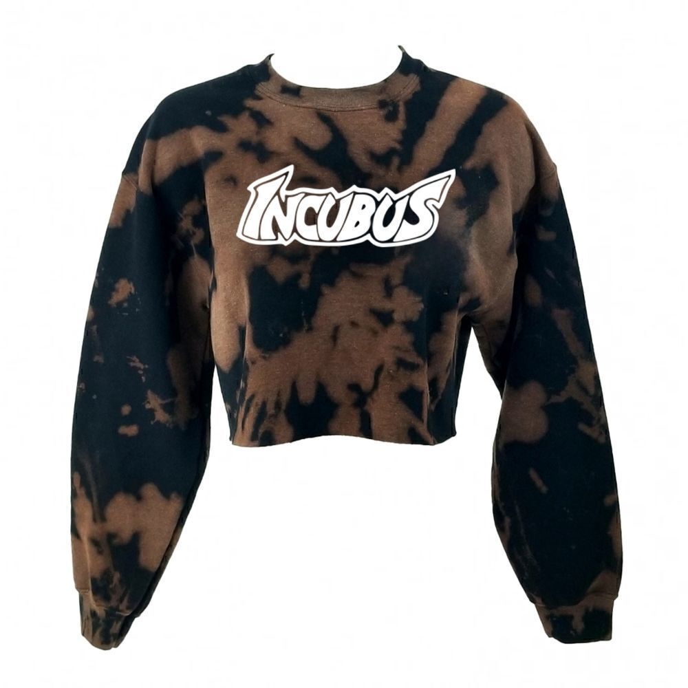 INCUBUS Rock Band "Cropped" Crop Top Pullover Crewneck Sweatshirt - y2k punk rap